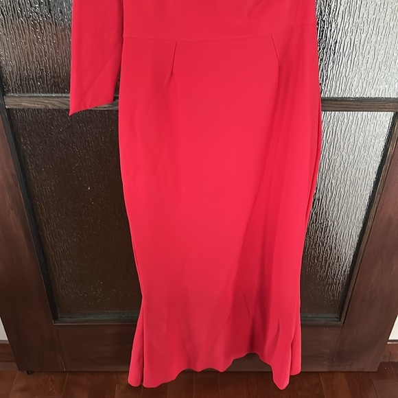 Chita Boni Kimina Gown Elegant Red One-Shoulder Dress size 48 or US size 12 - Picture 13 of 13